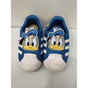 Child Adidas X Disney Superstar 360 Donald Duck Shoes Size 8K